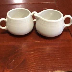 Vintage Fiesta cream and sugar set.